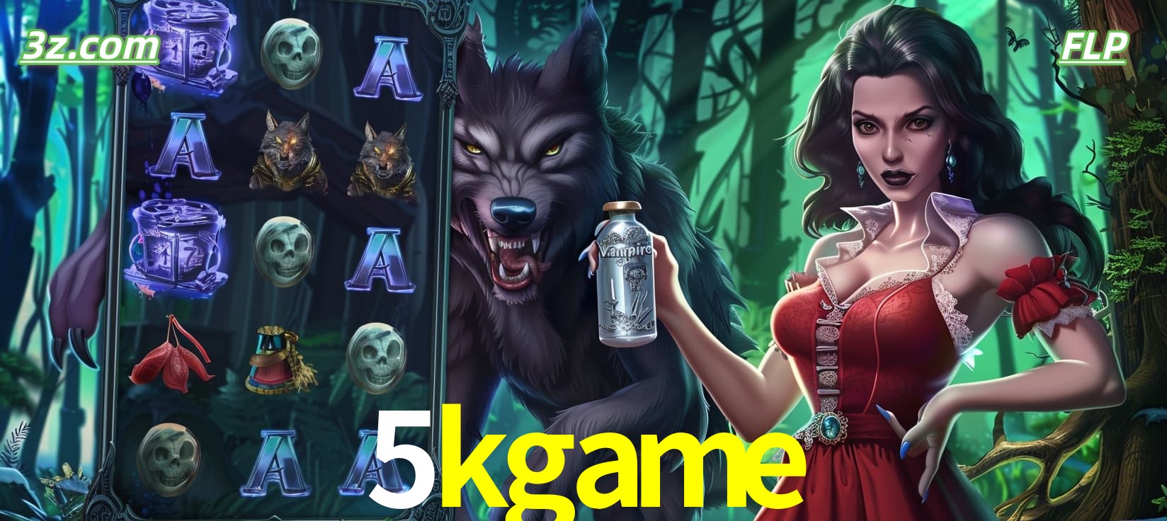 Slots online tema de lobisomem e vampira no 5kgame cassino Brasil