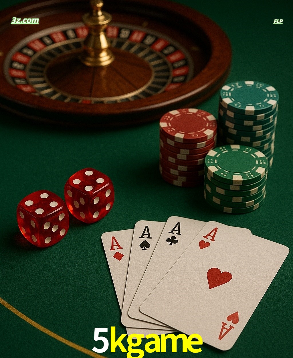 Cassino online 5kgame com jogos de mesa: roleta, dados, pôquer e fichas